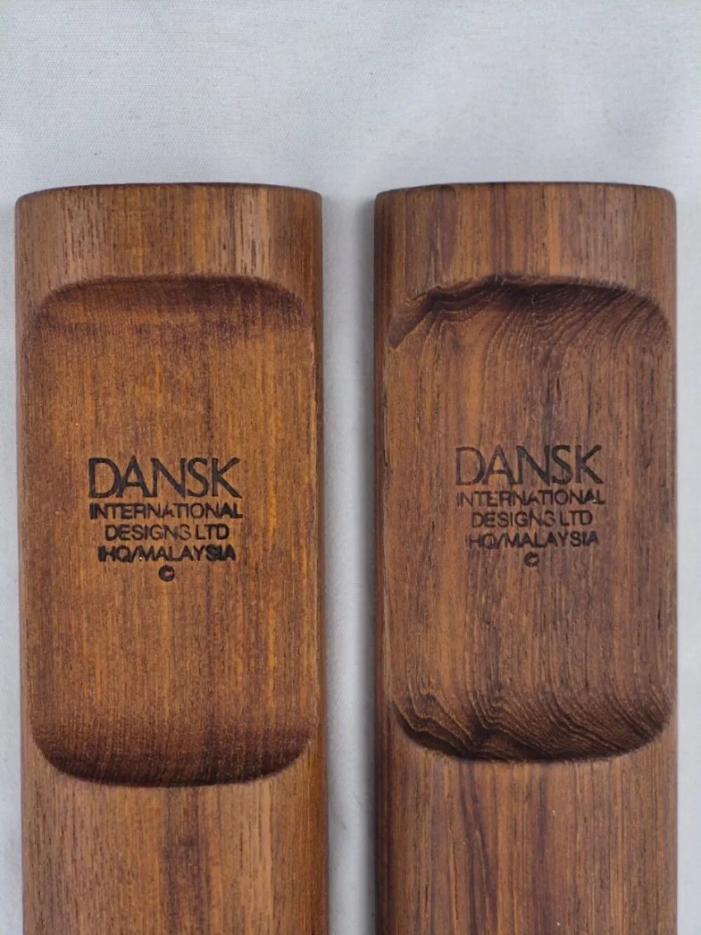 Mid-Century Modern Dansk Ellipse Teak Salad Servers by Jens Quistgaard